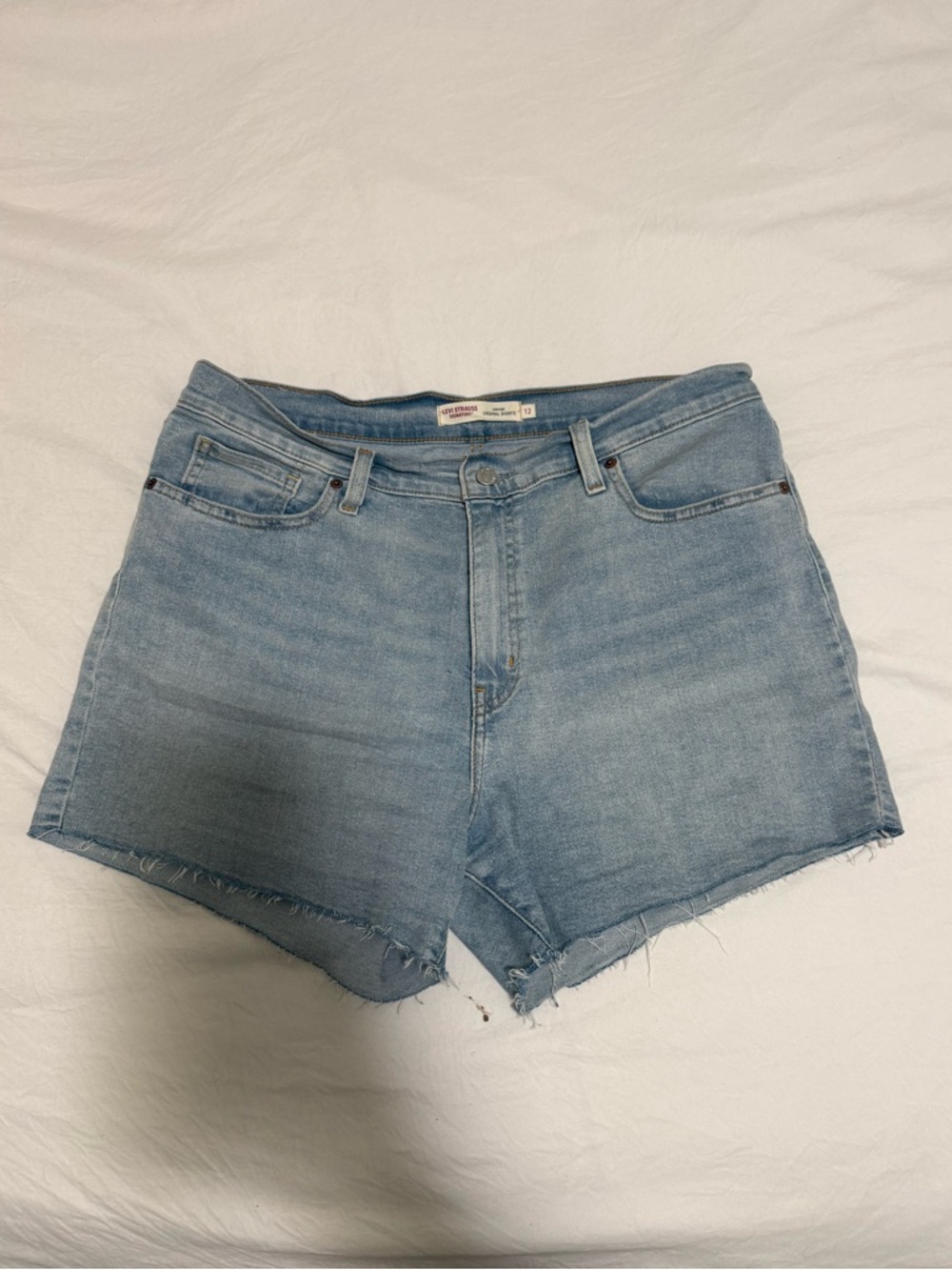 Levi's Light Wash Denim Cutoff Shorts